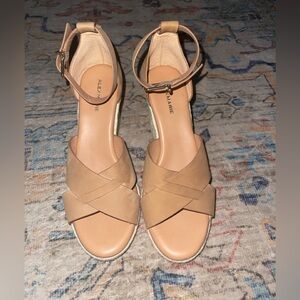 Alex Marie Nelana tan wedge sandal size 8.5 women’s